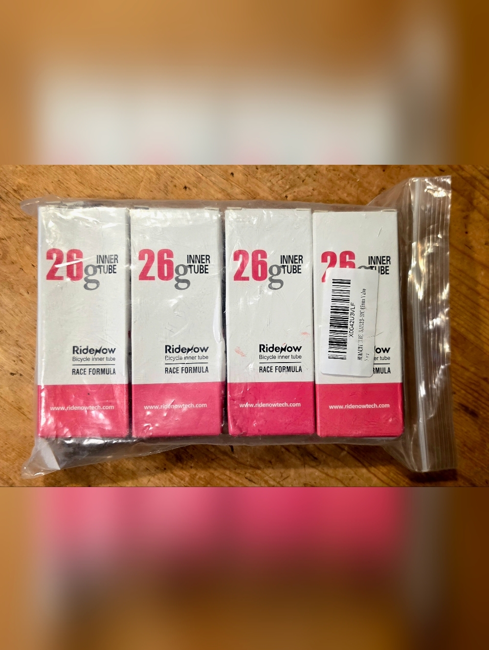Lot of 4 RideNow Ultra Lightweight TPU Inner Tubes 24" (520 x 23-32C) Presta BMX